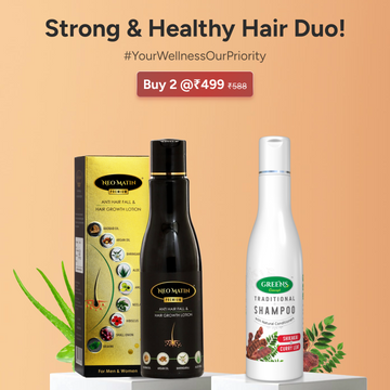 Premium Hairgrowth Lotion + Shikakai & Curry Leaf Shampoo (400 ml)